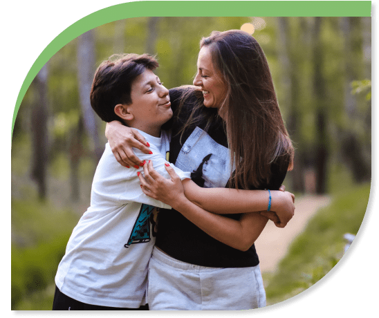 Parent and teen discussing progress