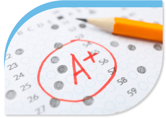 Student celebrating academic achievement