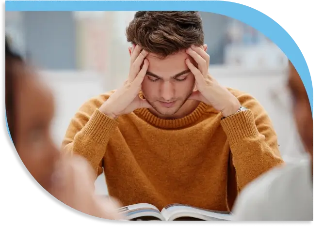 College student benefiting from executive function coaching