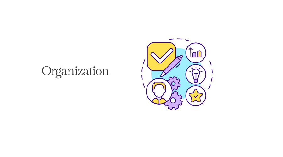 Organization executive function skills
